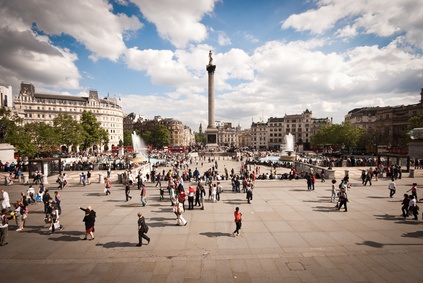 Trafalgar Square in London